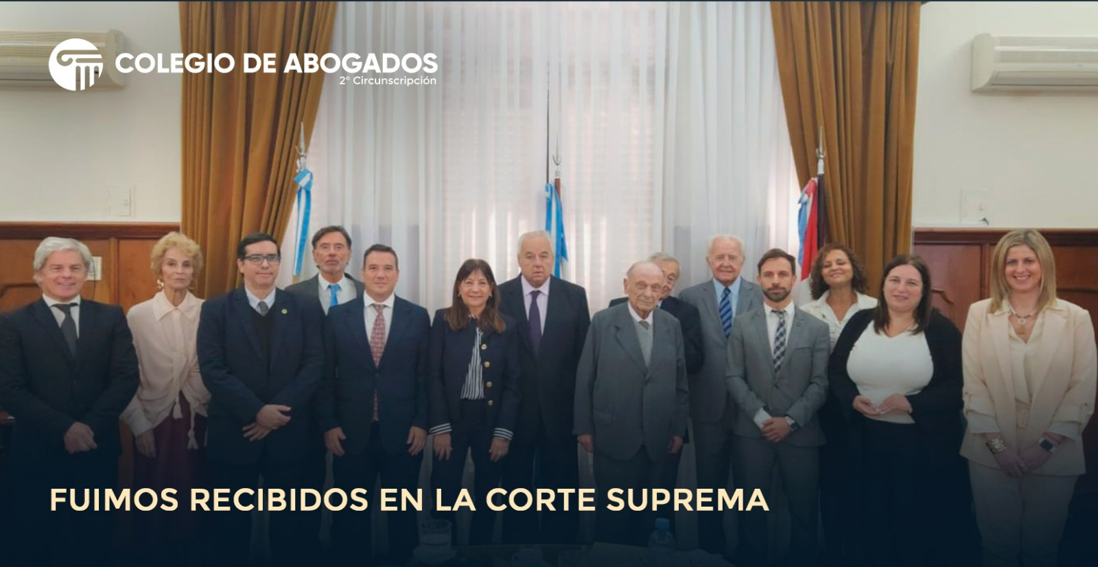 Fuimos recibidos por las autoridades de la Corte Suprema de Justicia de Santa Fe